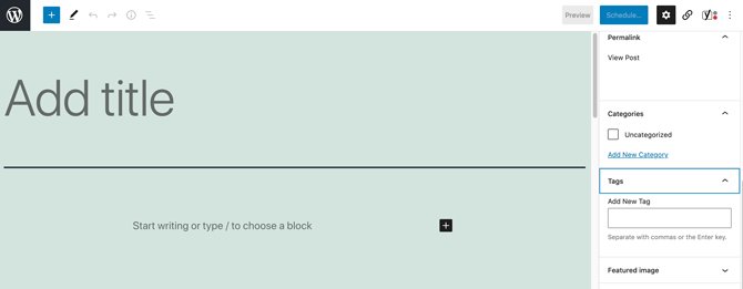 Wordpress tags categories